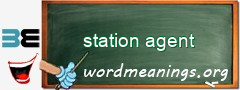 WordMeaning blackboard for station agent